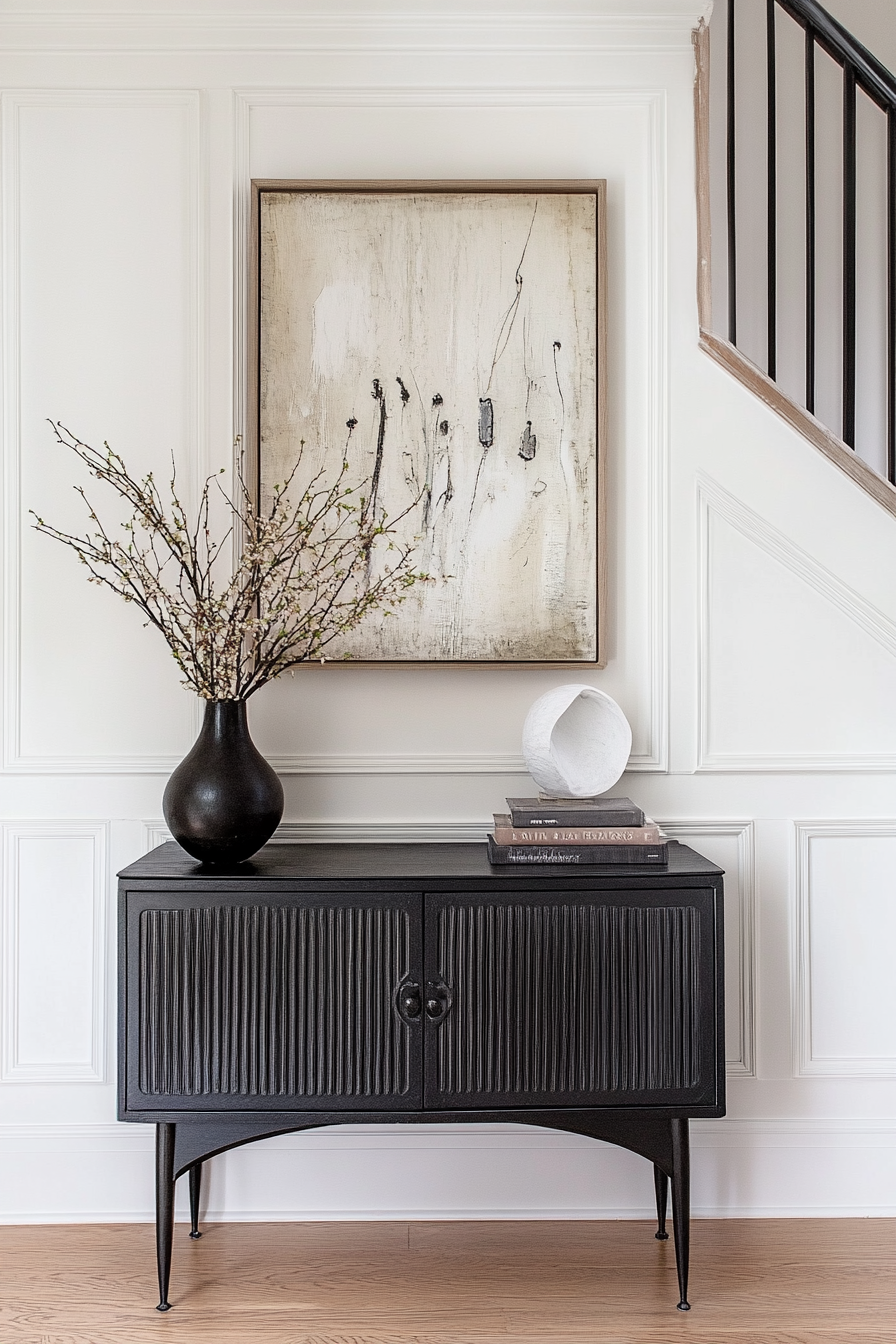 black-entryway-table