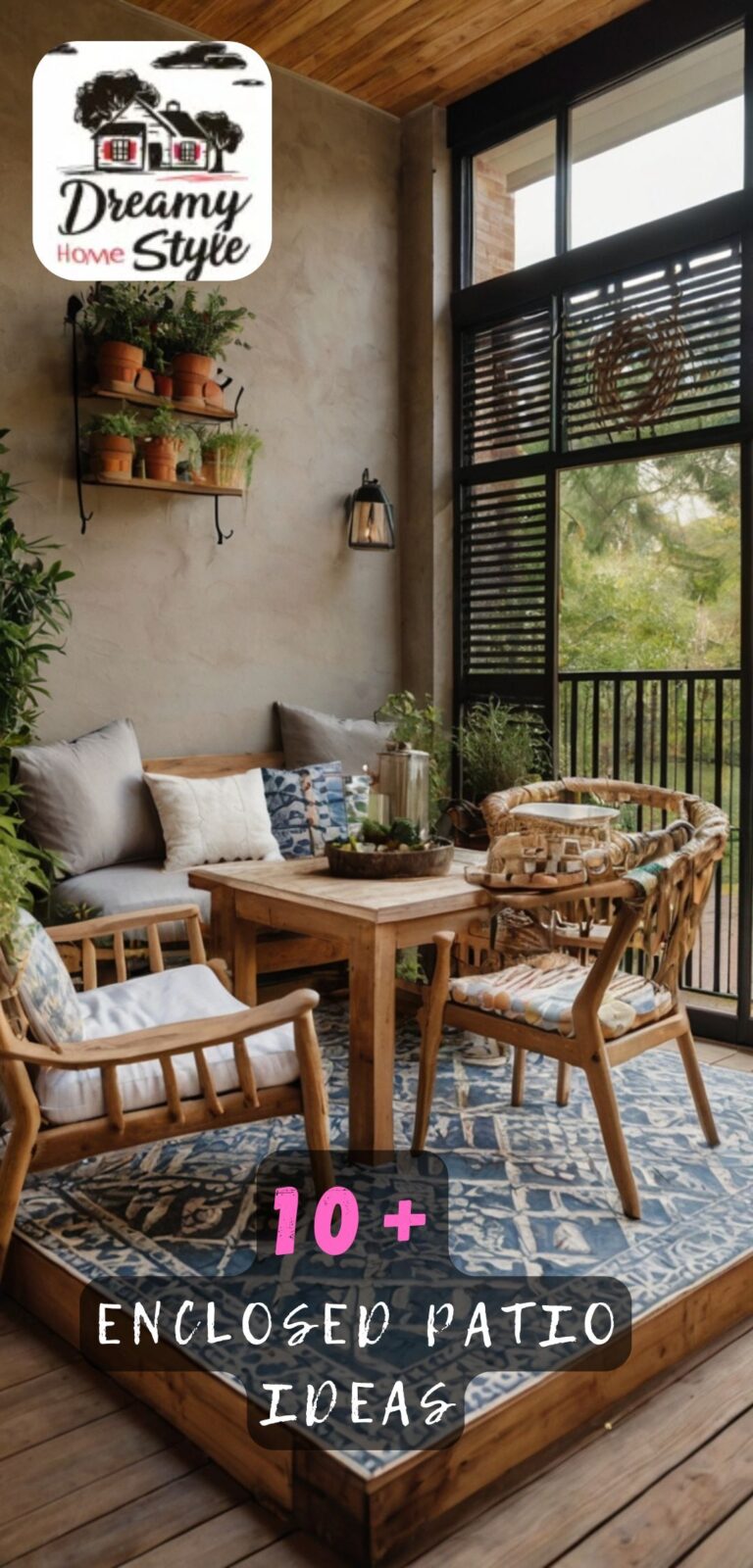 Small Patios Look Amazing With These Enclosed Ideas
