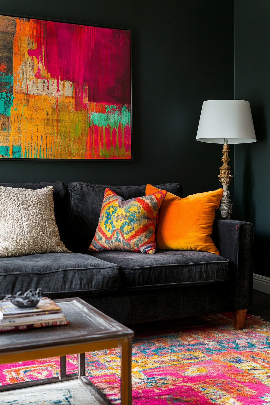 dark gray sofa living room ideas