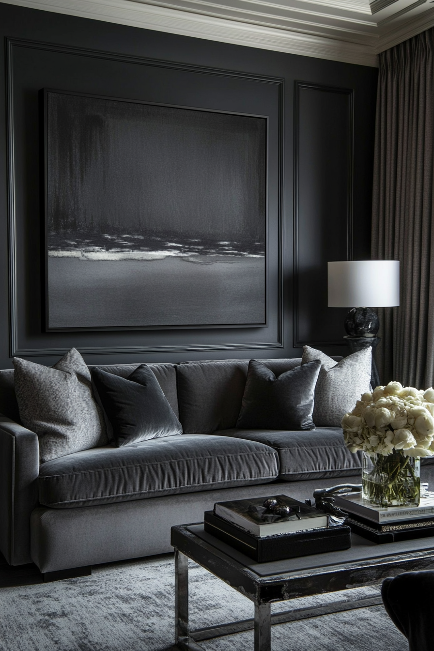 dark gray sofa living room ideas