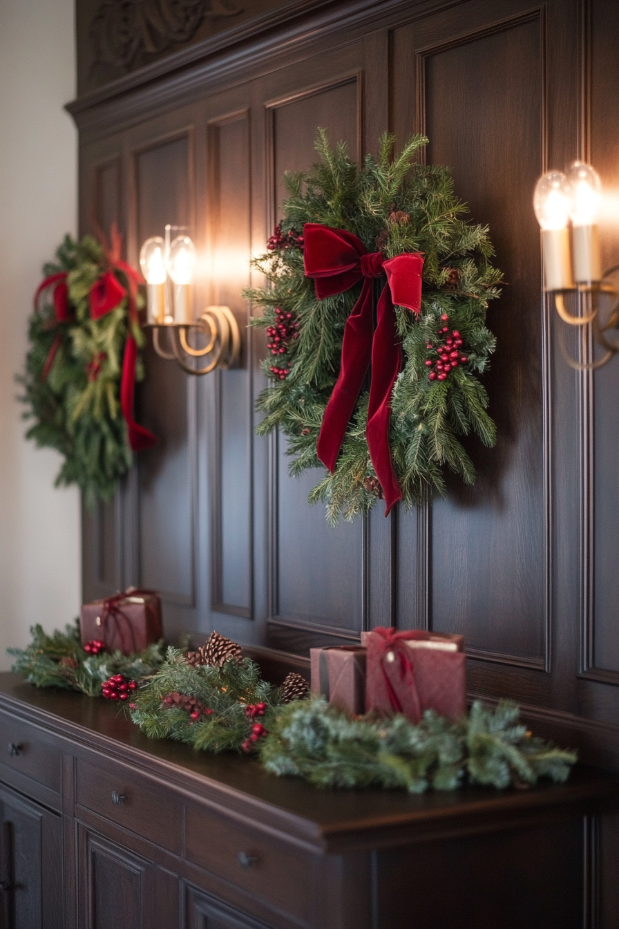 dining room christmas decor