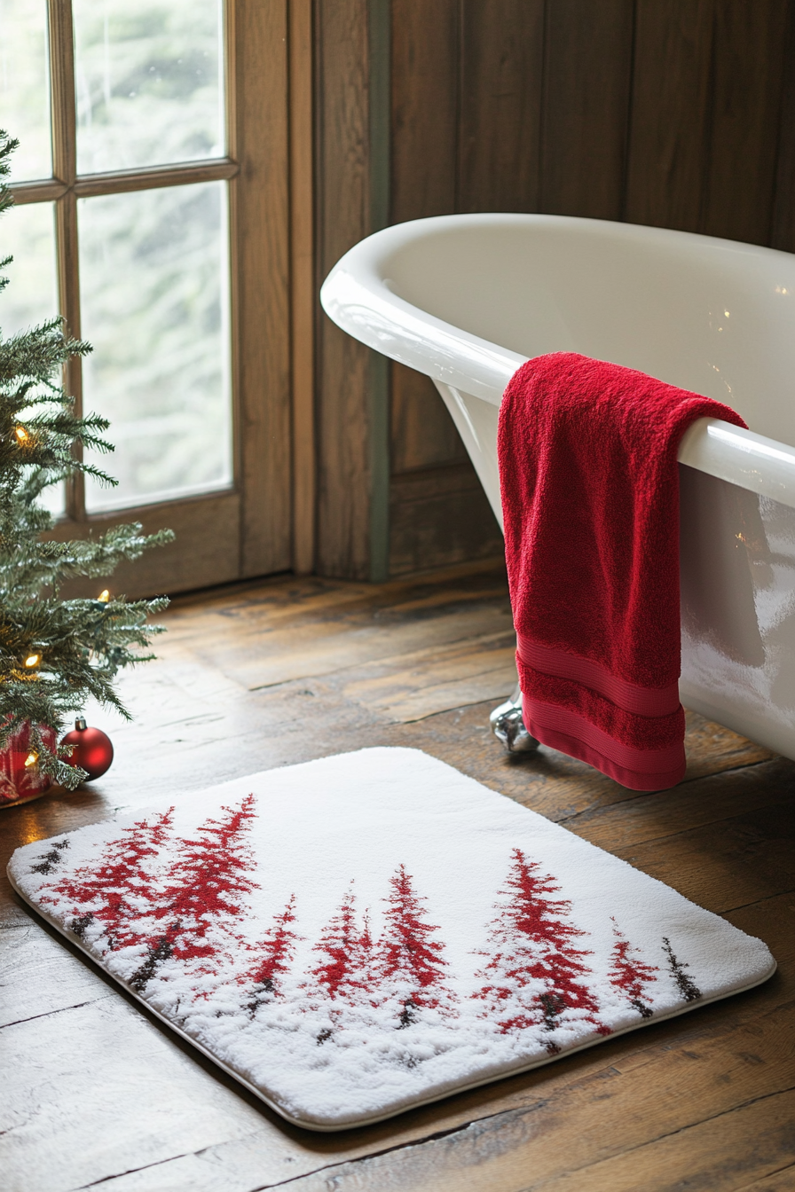 bathroom christmas decor