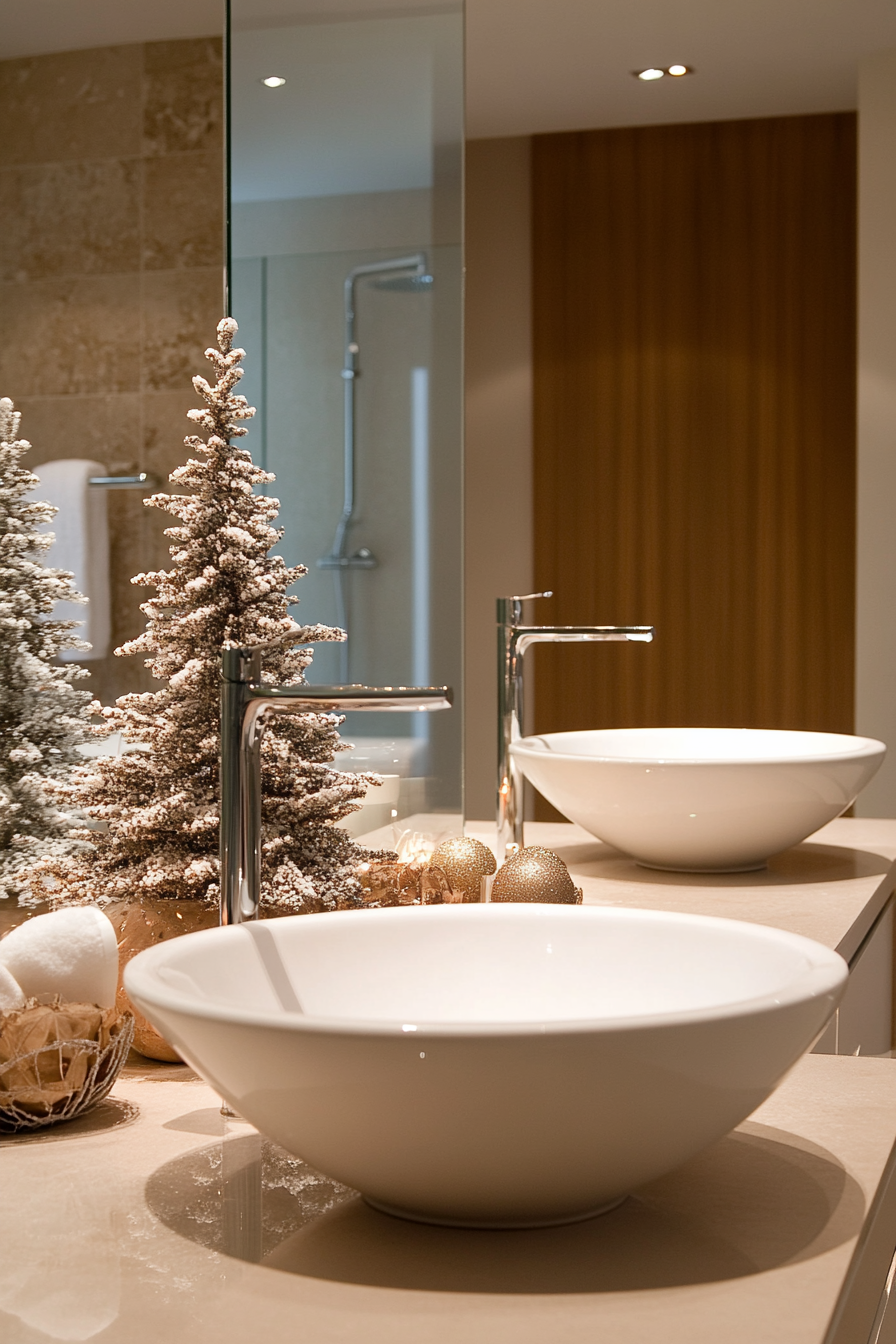 bathroom christmas decor