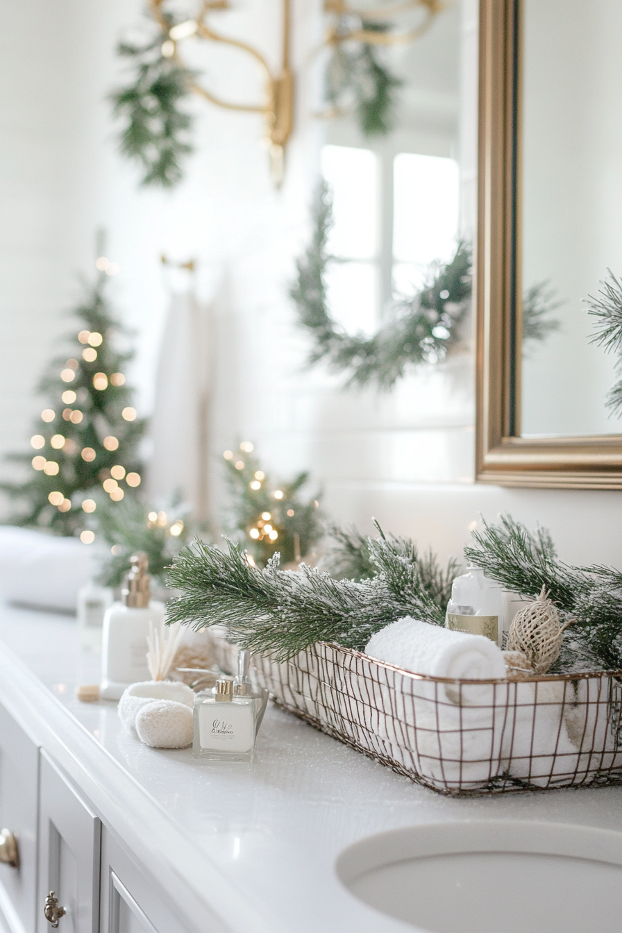 bathroom christmas decor