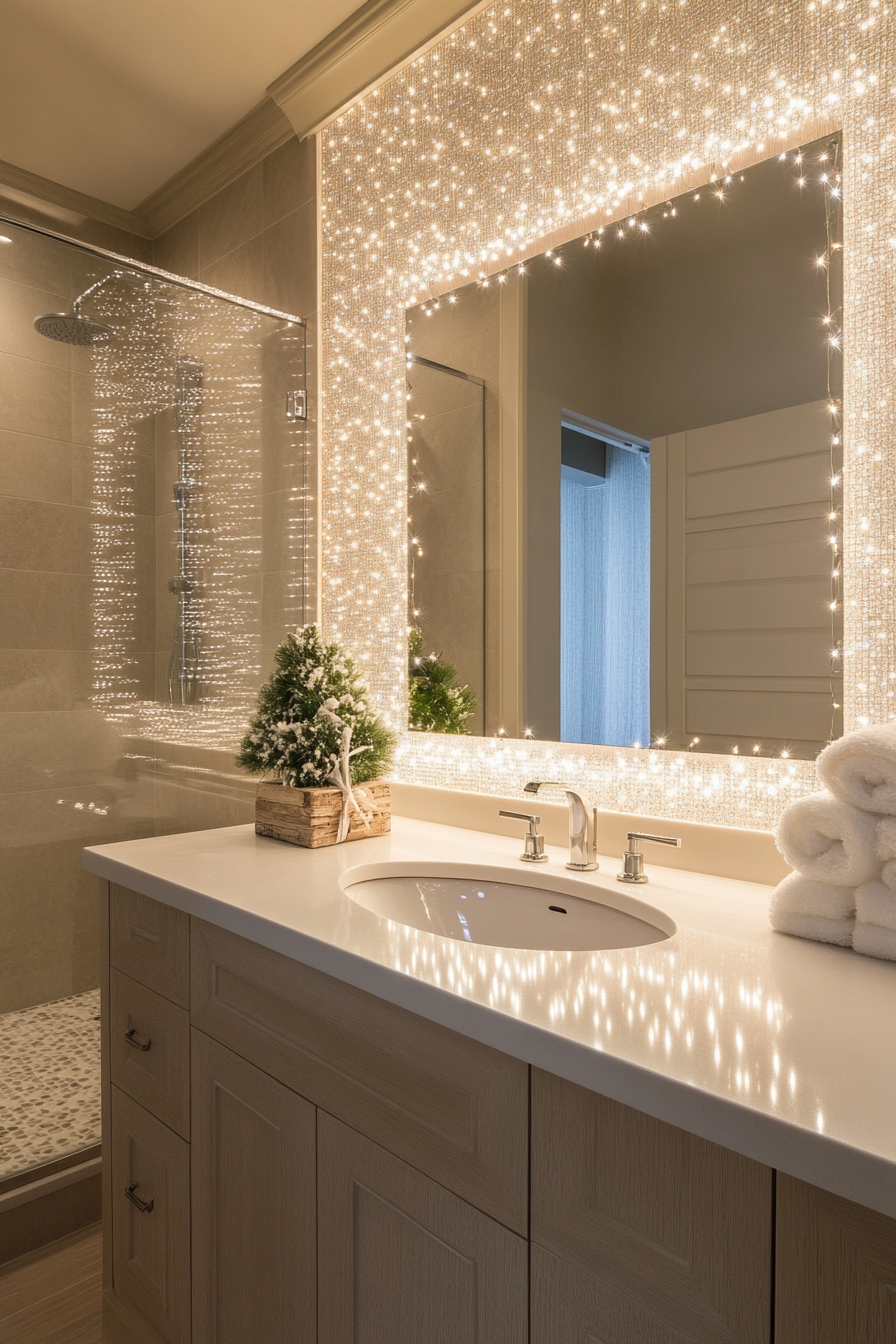 bathroom christmas decor