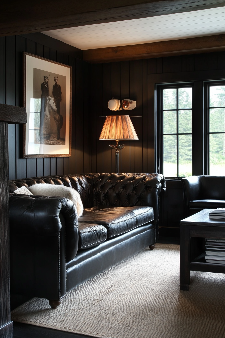 black-sofa-living-room-decor