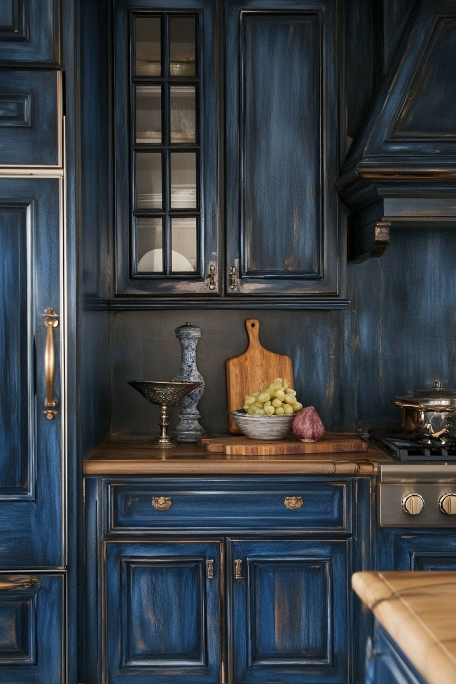 navy-blue-kitchen-cabinets