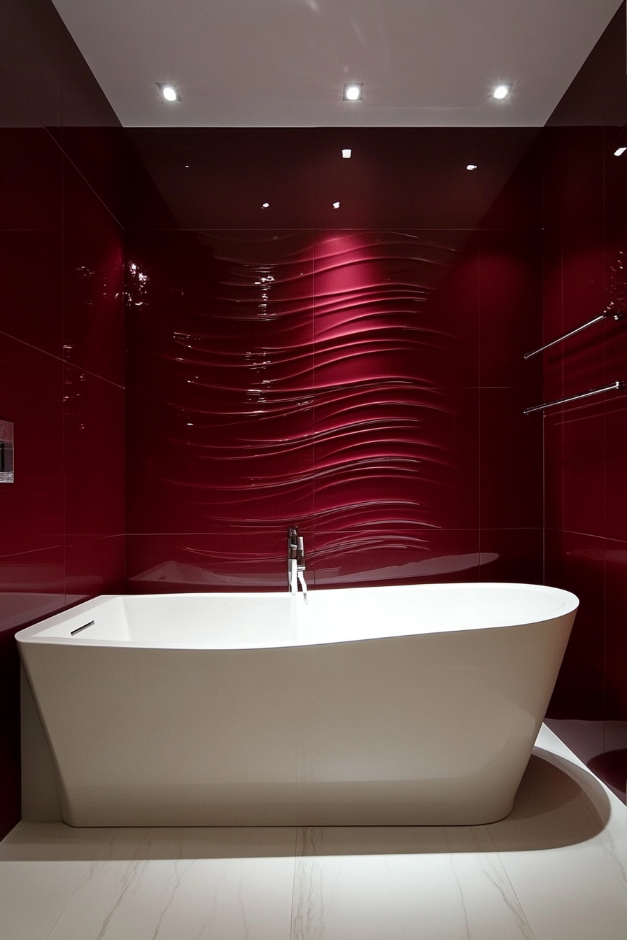 burgundy-bathroom
