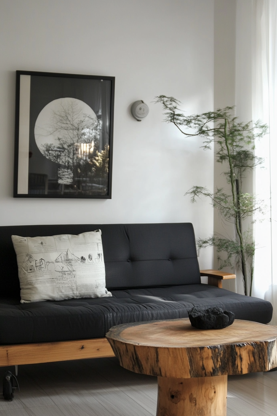 black-sofa-living-room-decor