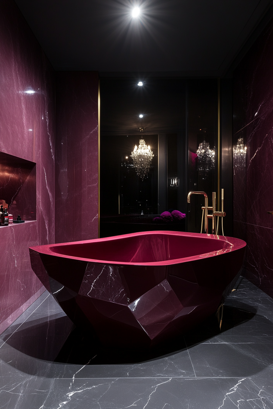burgundy-bathroom