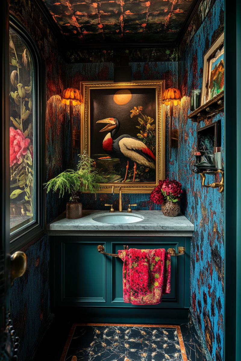 Master The Art Of Moody Powder Room Decor: 13+ Designs — DreamyHomeStyle