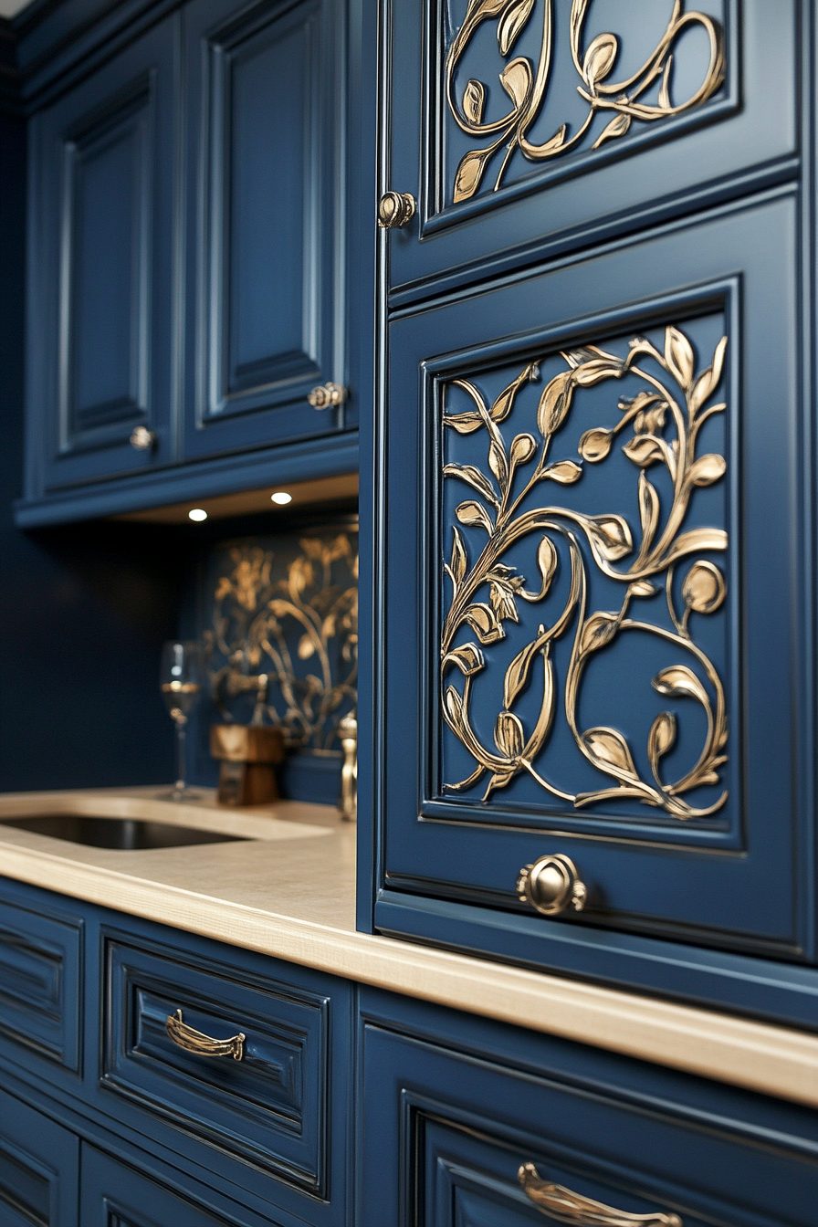 navy-blue-kitchen-cabinets
