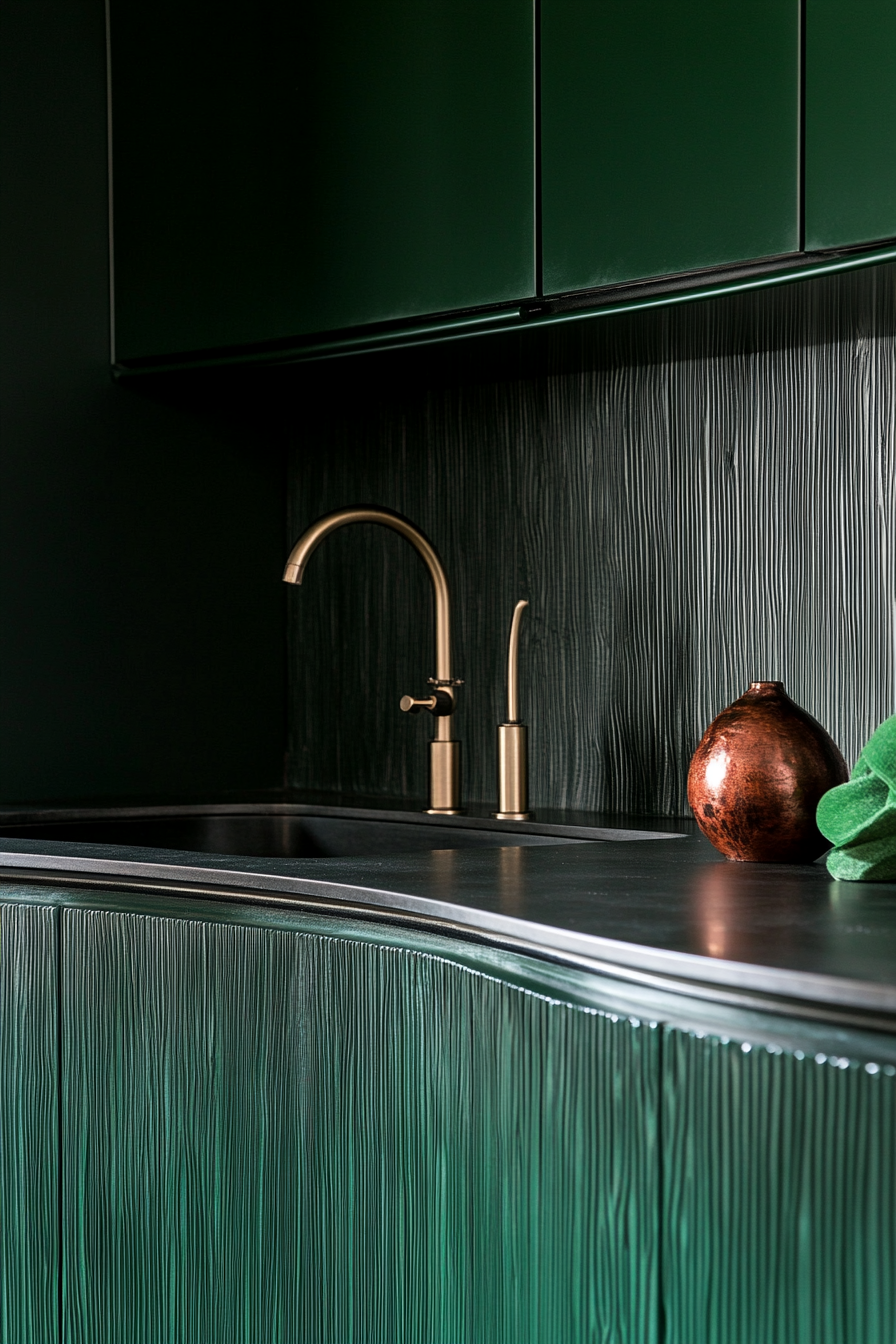 green-kitchen-cabinets