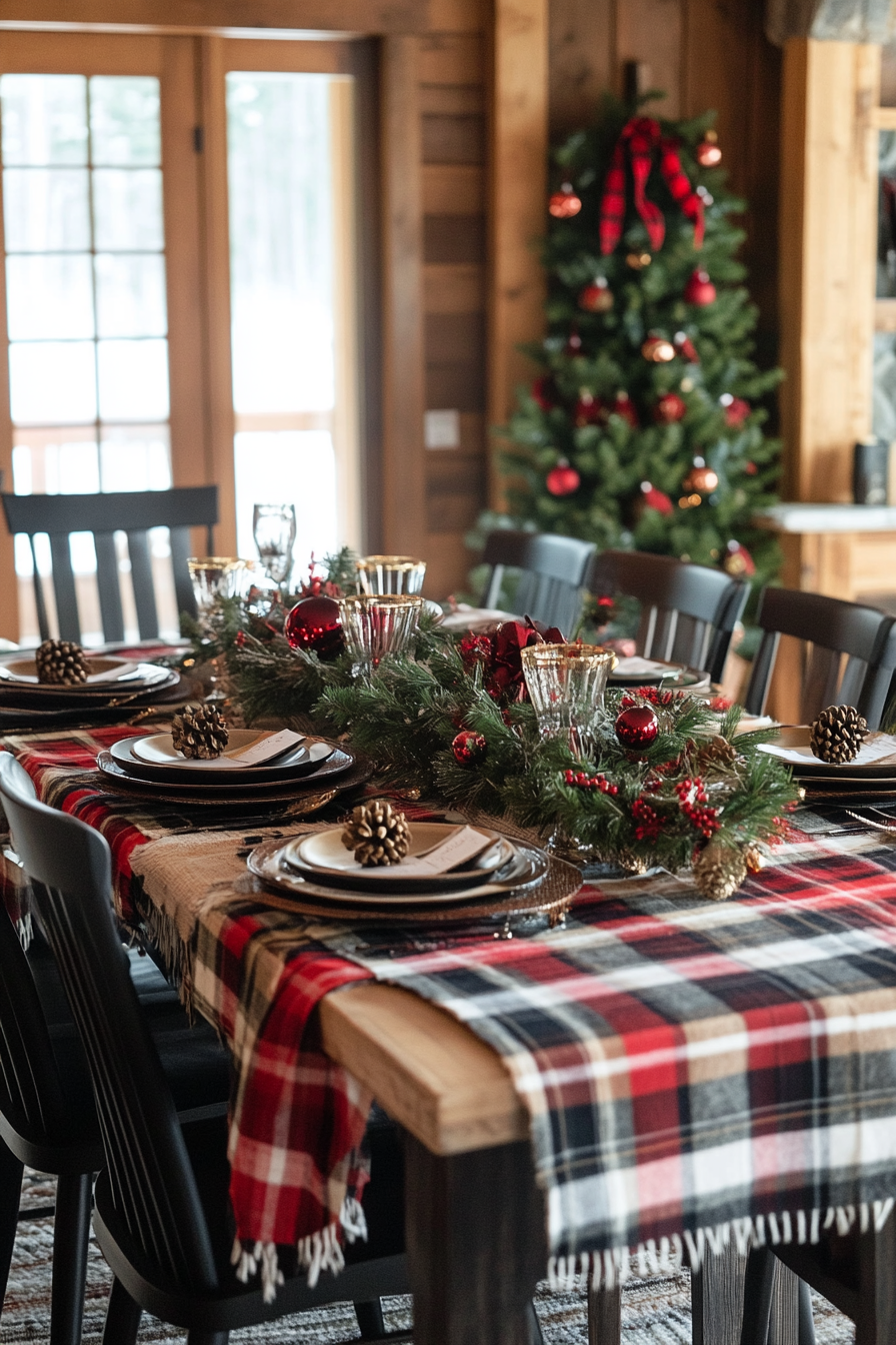 dining room christmas decor