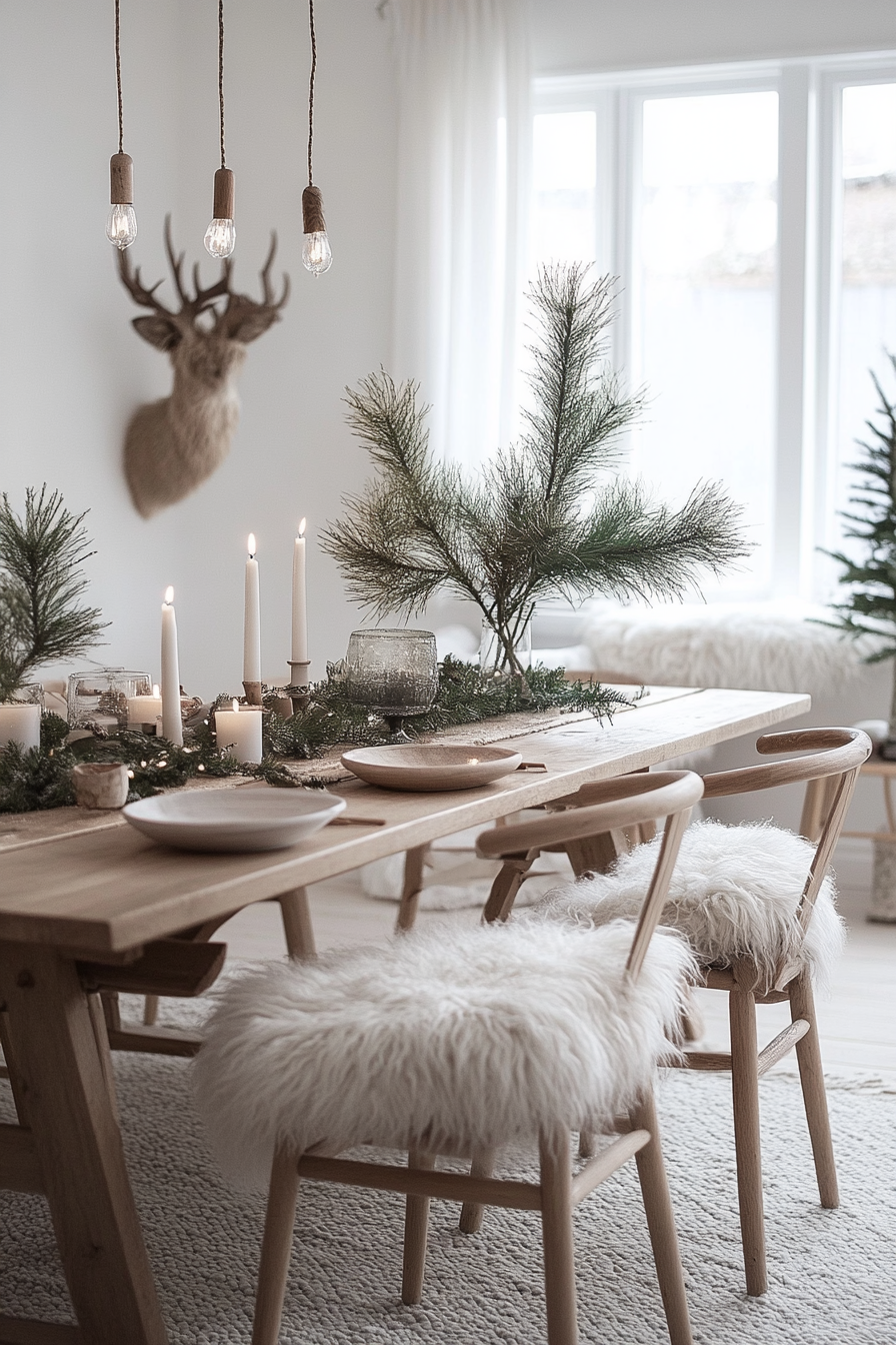 dining room christmas decor