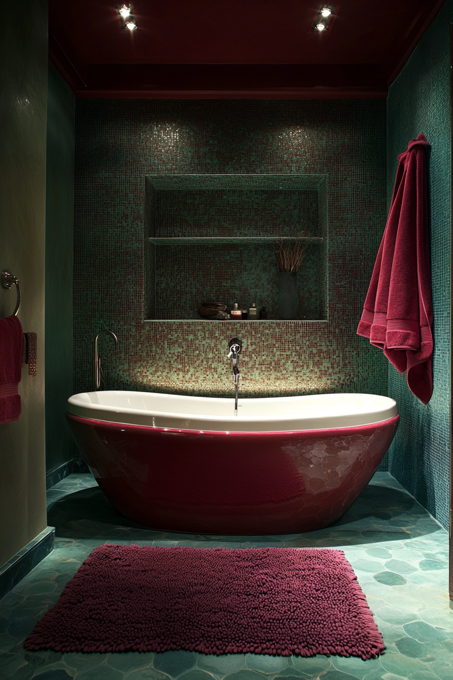burgundy-bathroom
