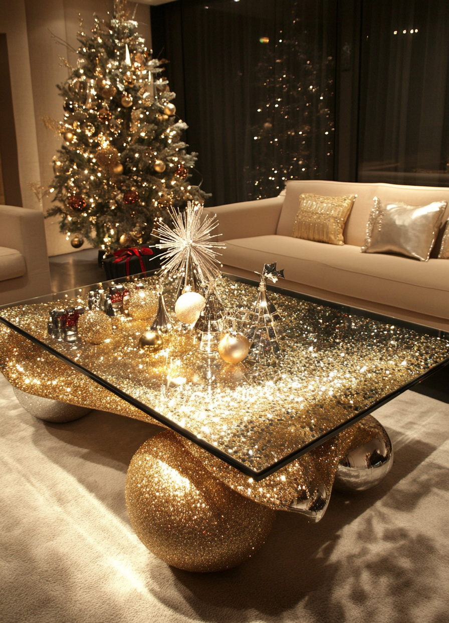 christmas coffee table decor