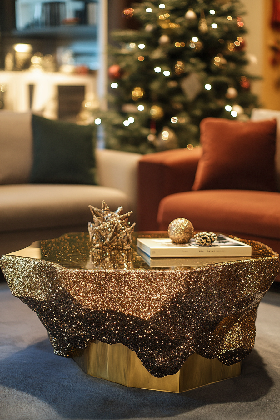 christmas coffee table decor