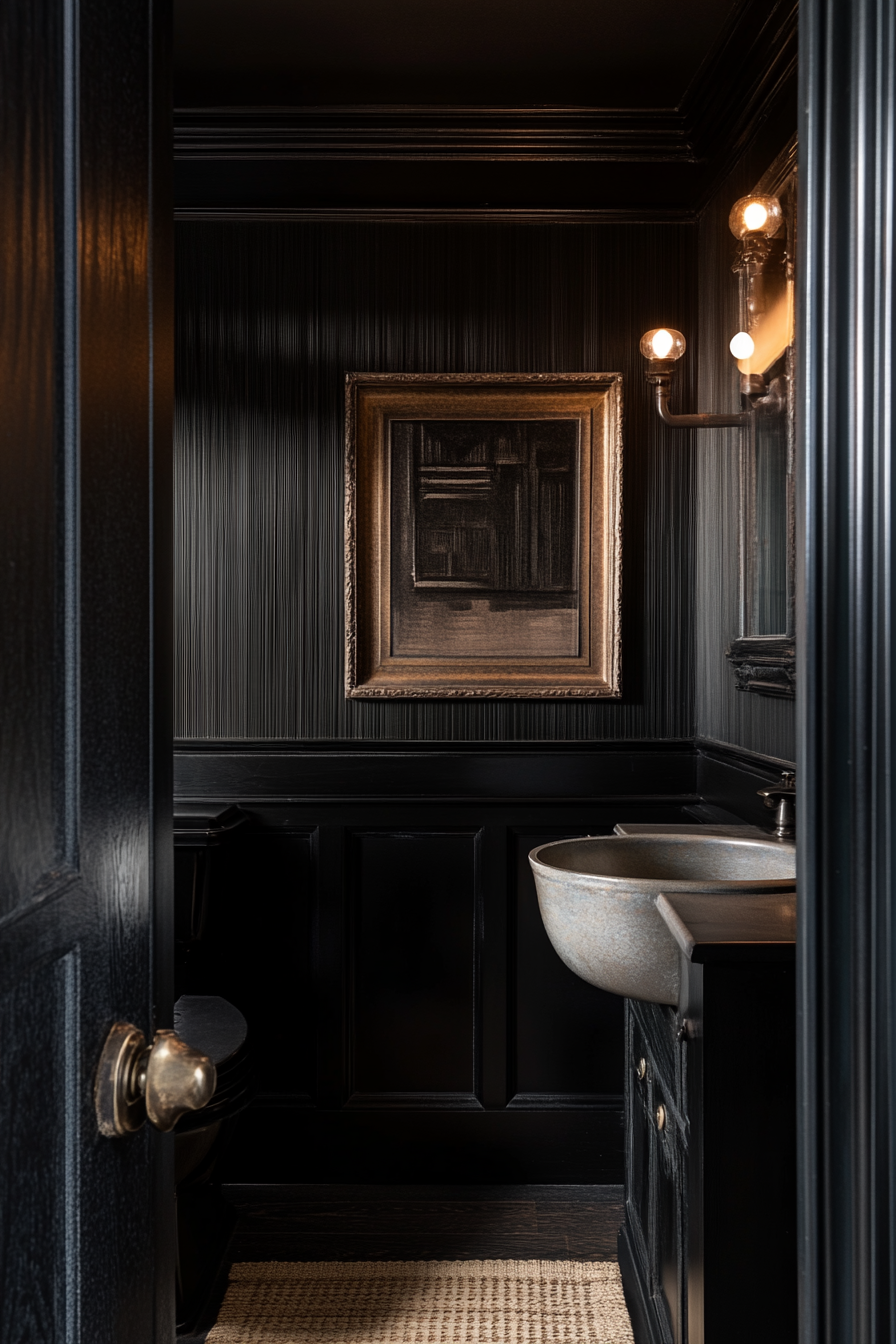 moody powder room