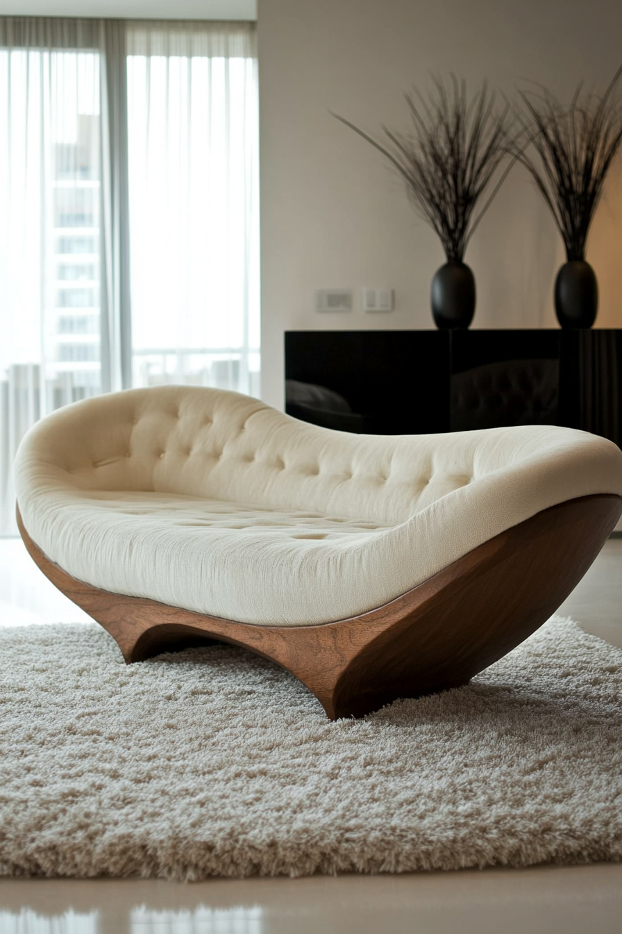 curved sofa