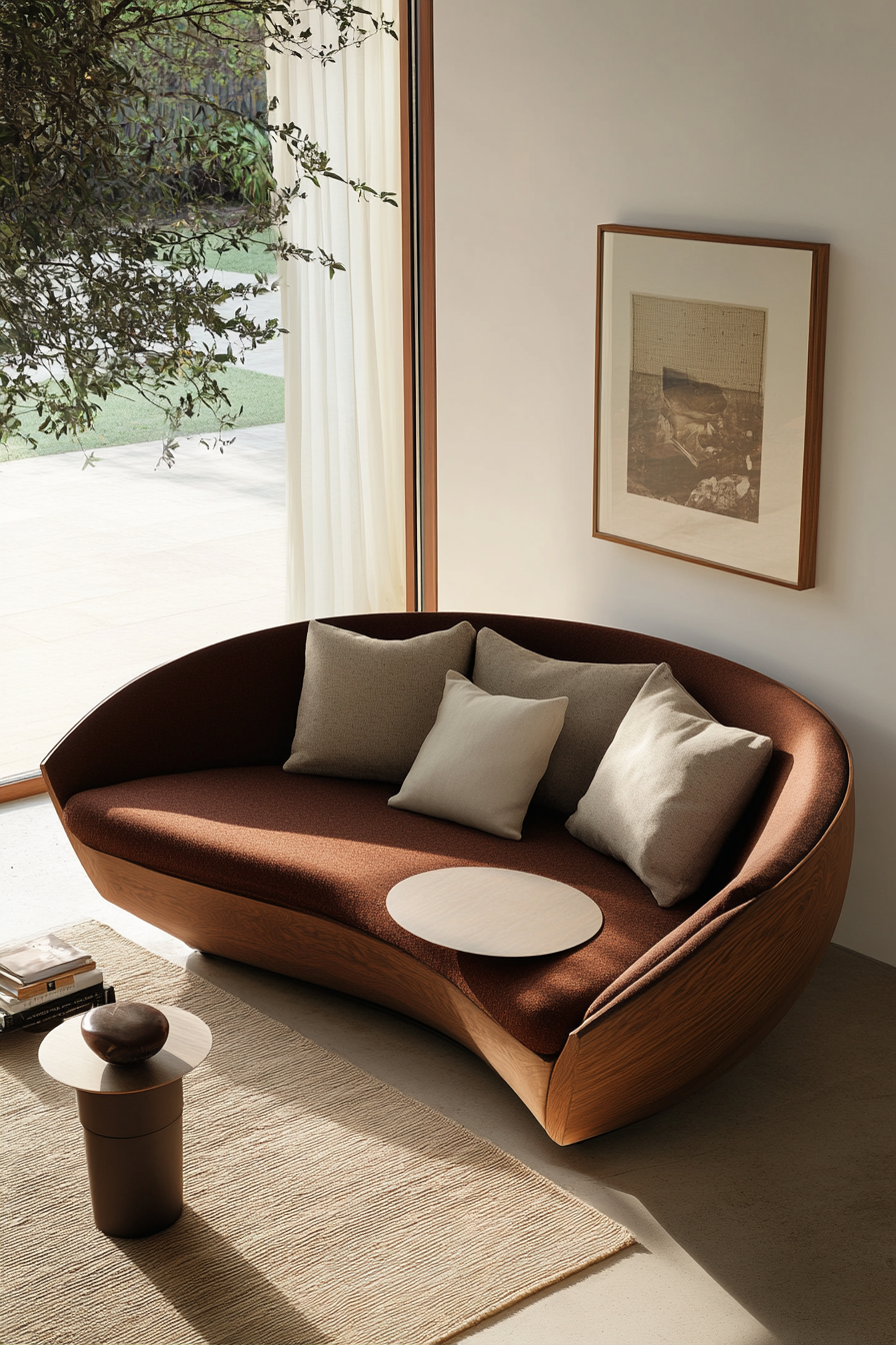 curved sofa
