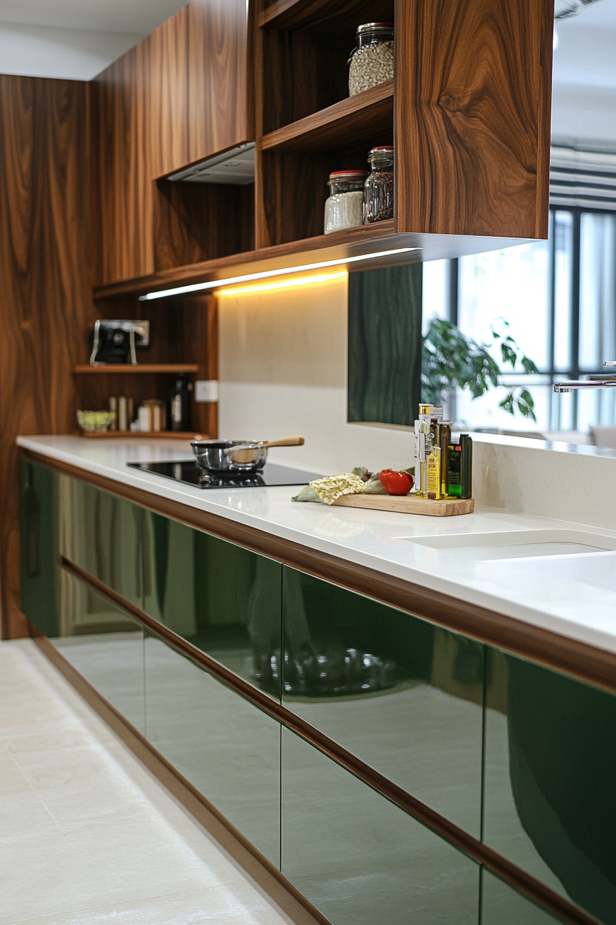 green-kitchen-cabinets