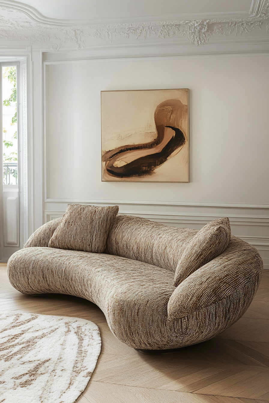 curved sofa