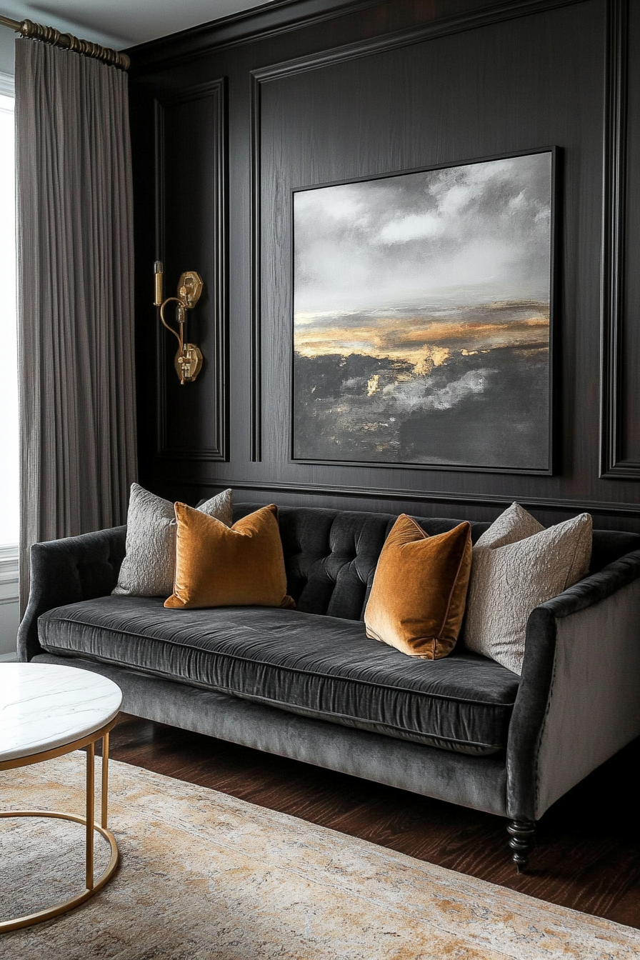 dark gray sofa living room ideas