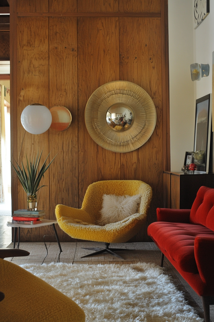 moody vintage living room