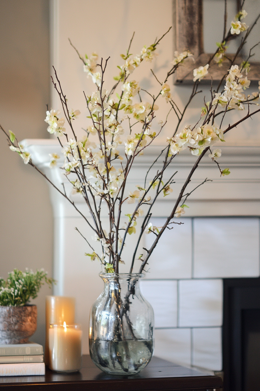 spring-mantel-decorating-ideas