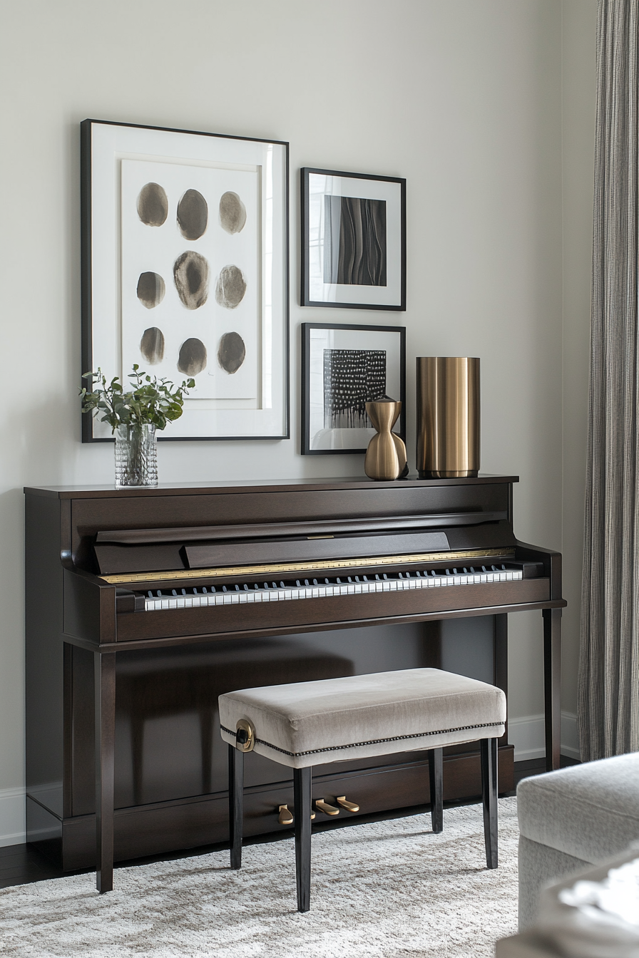 upright piano decor