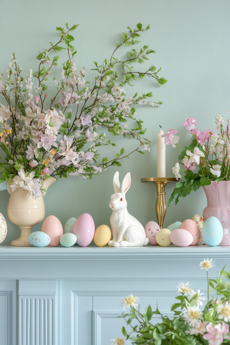 spring-mantel-decorating-ideas