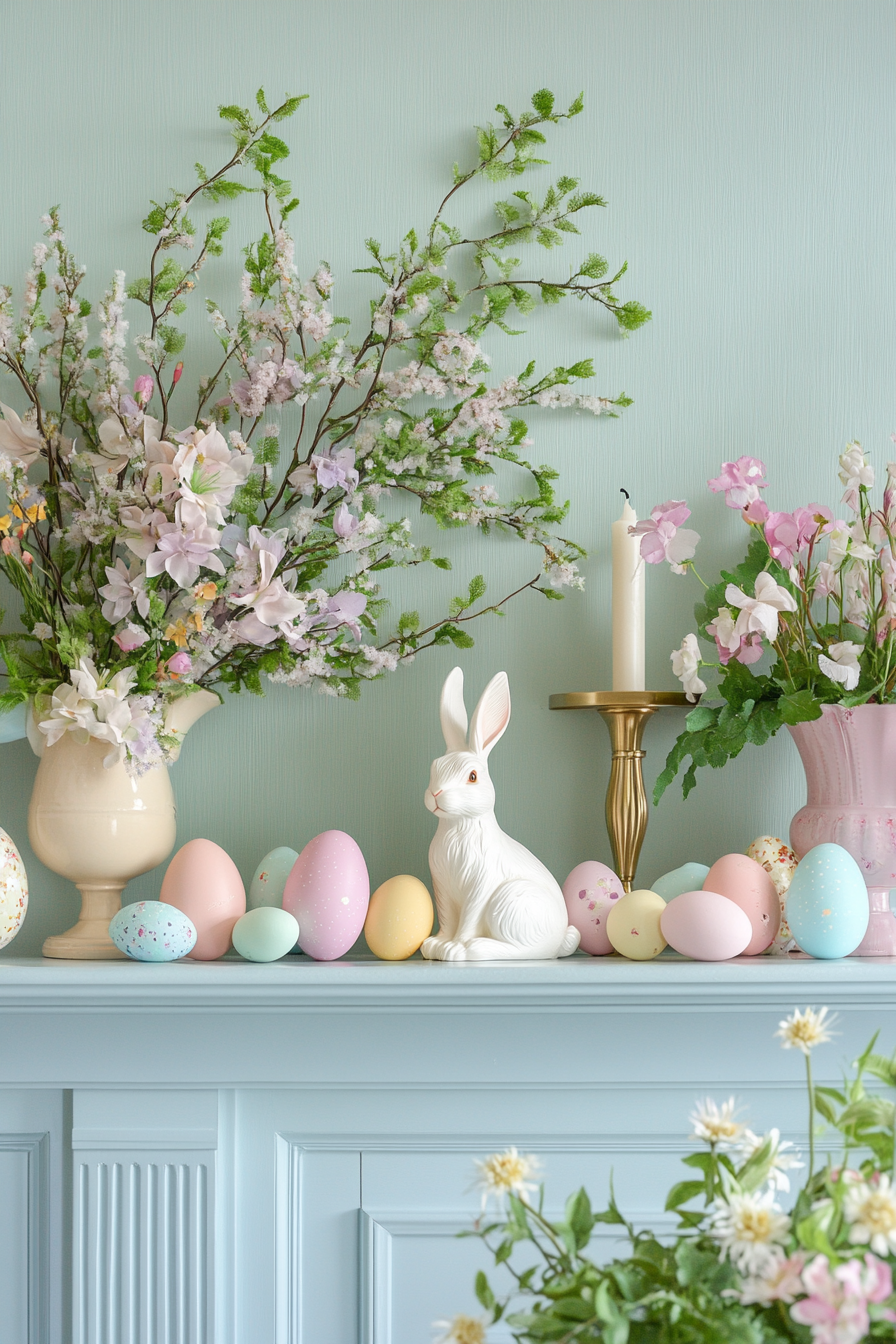 spring-mantel-decorating-ideas
