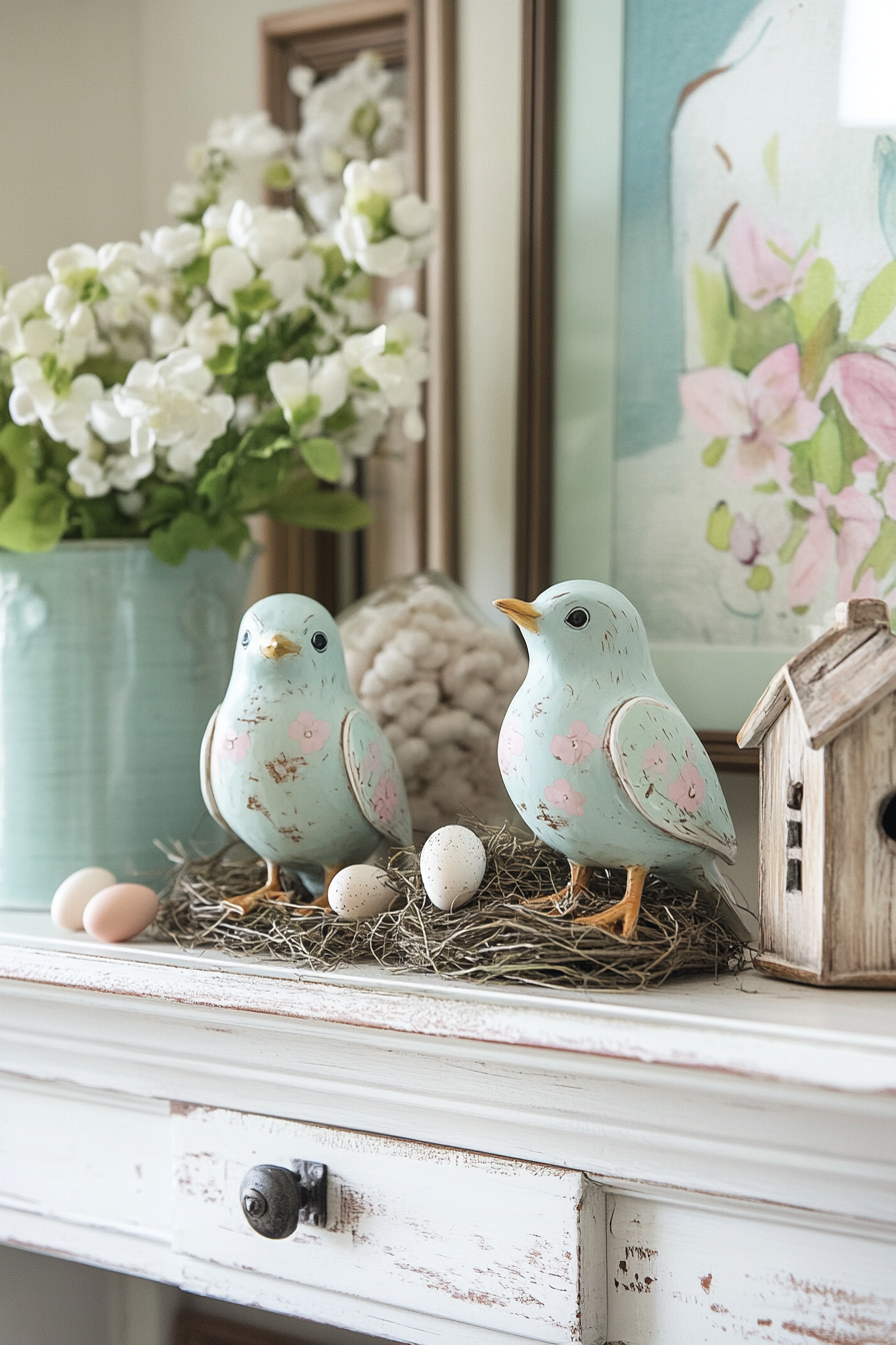 spring-mantel-decorating-ideas