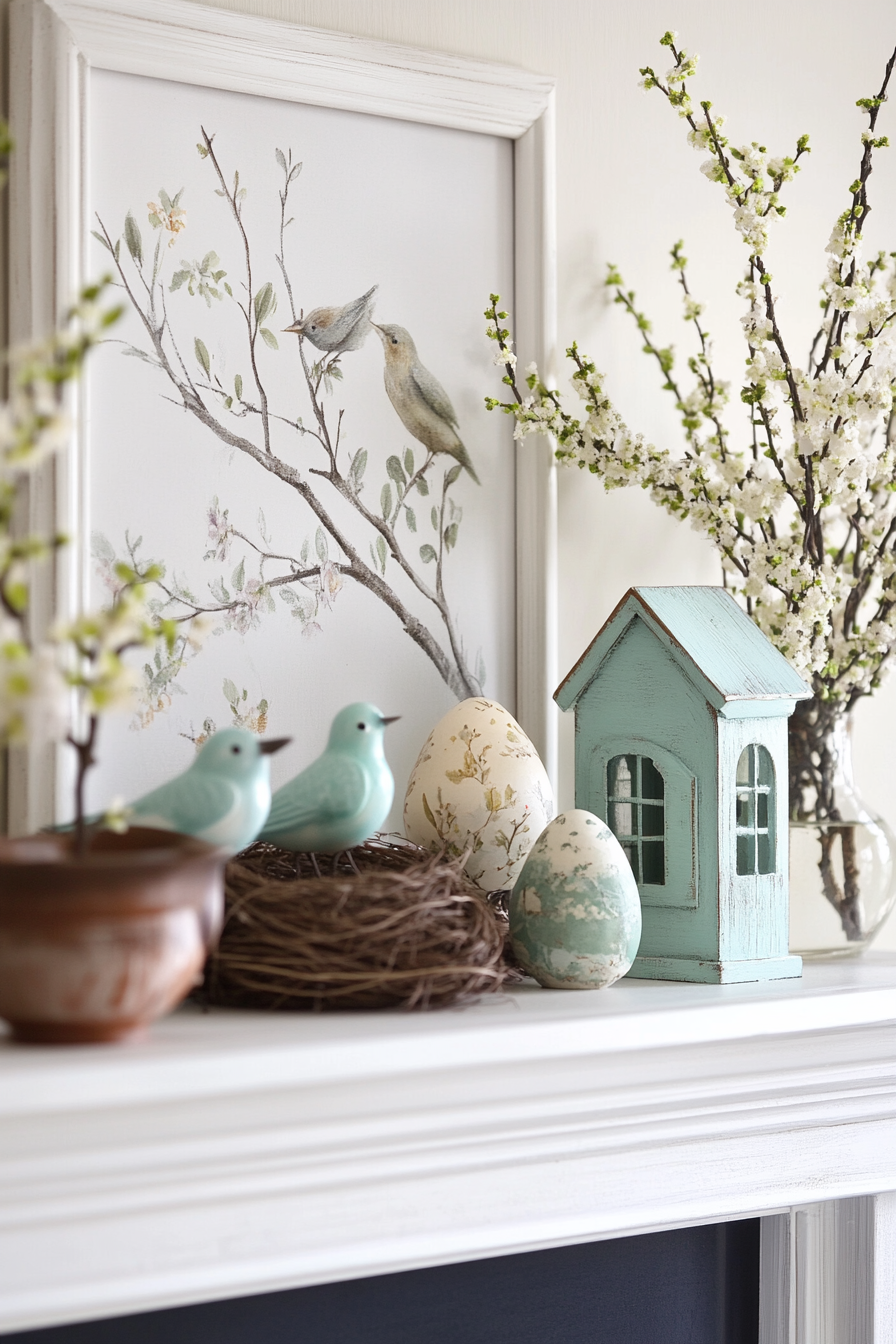spring-mantel-decorating-ideas