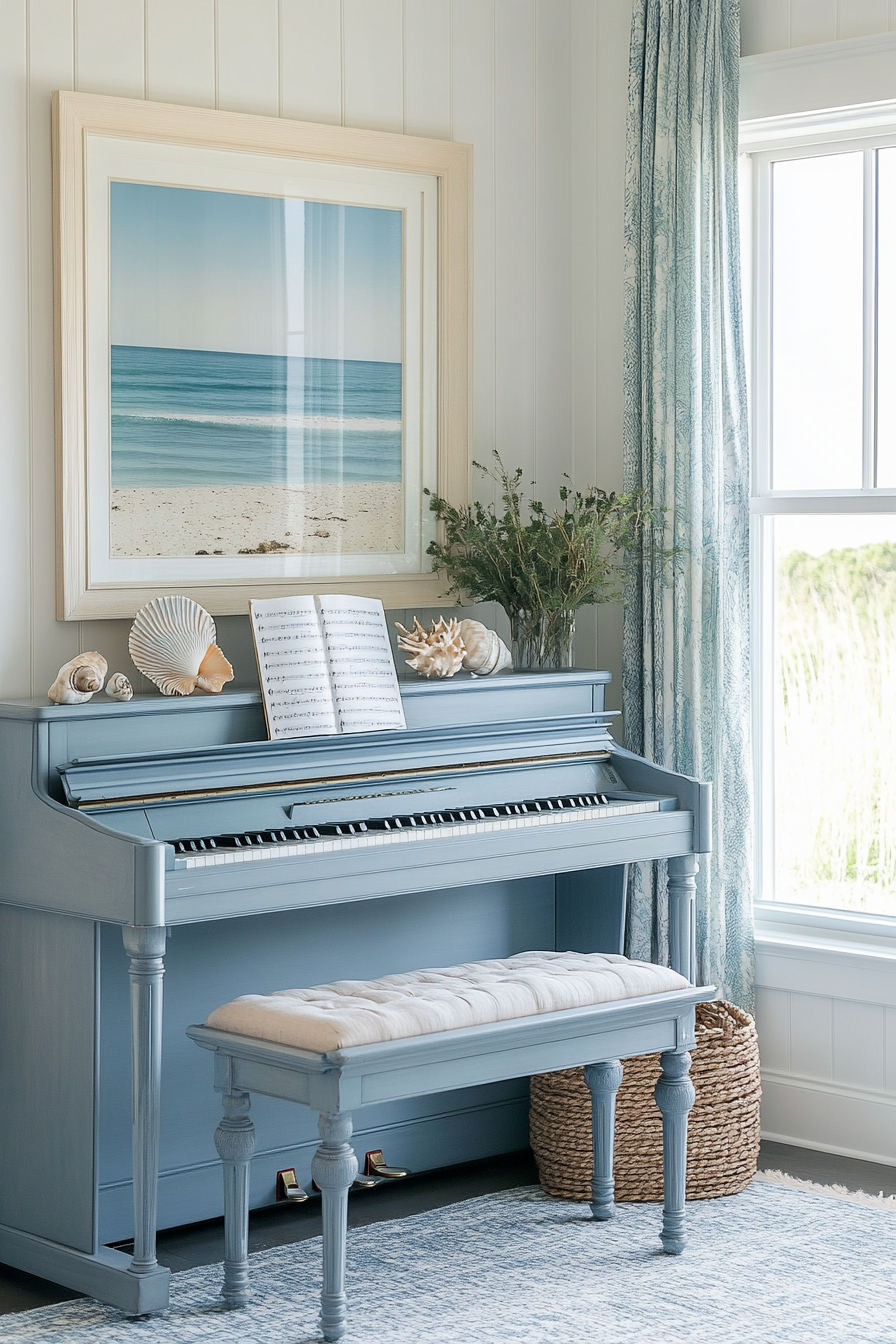 upright piano decor