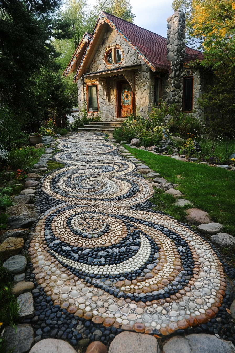 Front-yard-rock-landscaping-idea