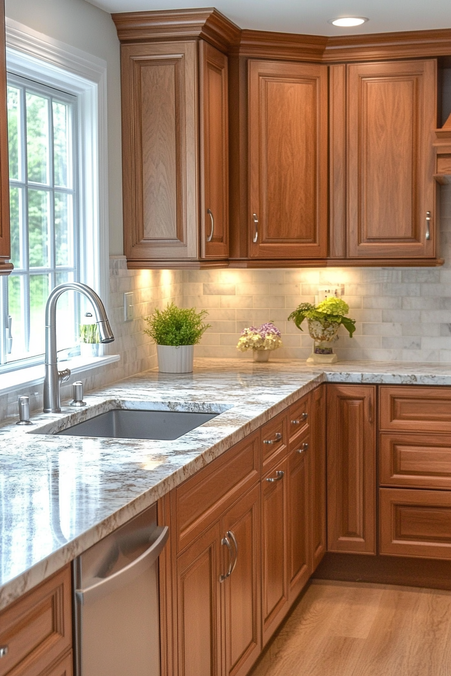 counter-tops-with-honey-oak-cabinets
