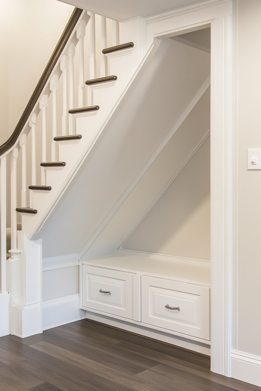 under the stairs closet ideas