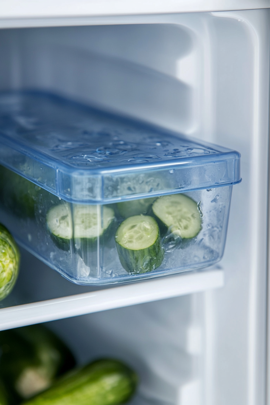 small fridge organization