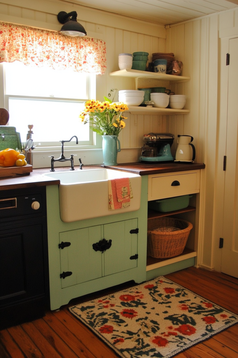 13 Vintage Kitchen Decor Ideas That Will Transport You Back in Time ...