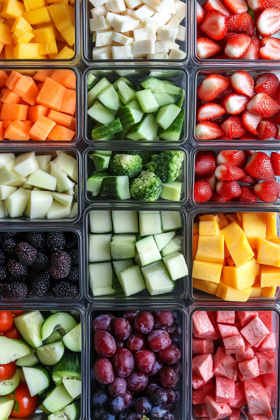 small fridge organization
