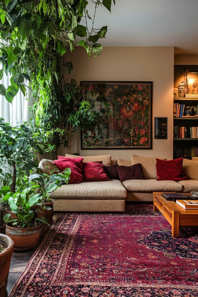 15 Color Ideas That Go Beautifully With Maroon Carpet