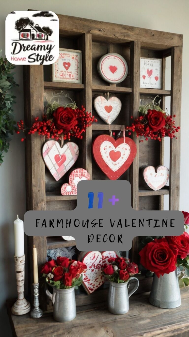 Farmhouse Homes Are Decorating For Valentine’s Like This