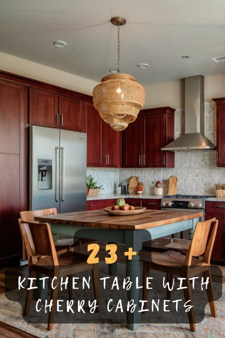 Why Do Cherry Cabinets Deserve A Gorgeous Kitchen Table? The Answer Is Right Here!