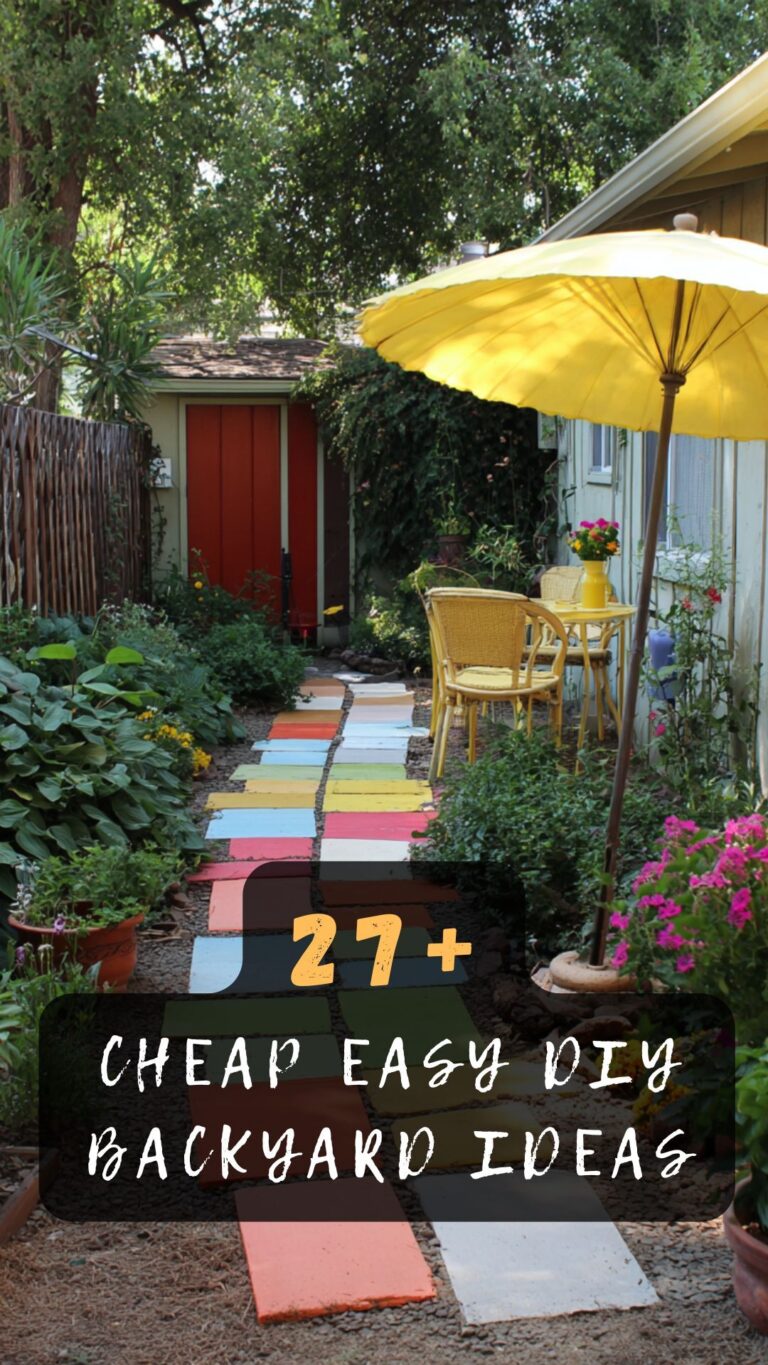 12+ Cheap & Easy DIY Backyard Makeover Ideas