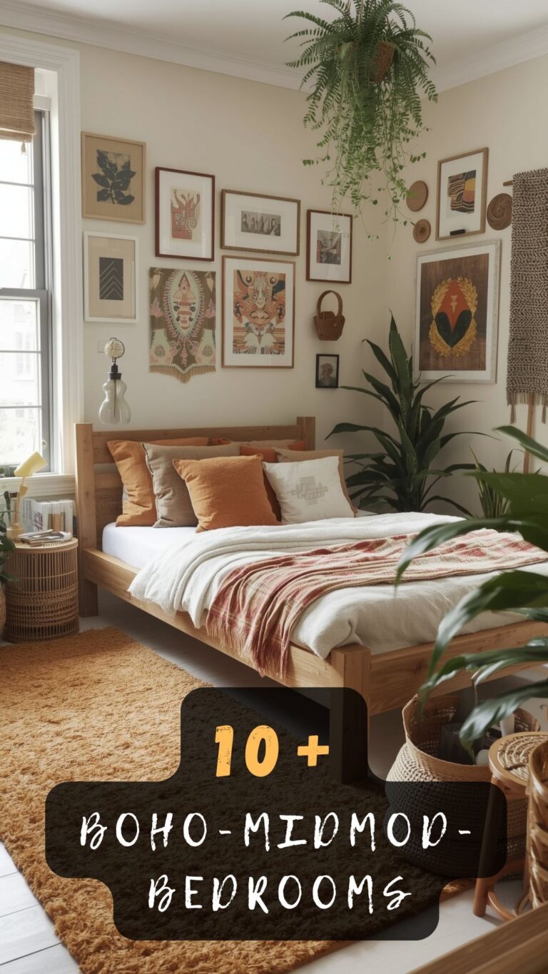 How to Achieve a Cozy Boho Mid-Century Modern Bedroom Look!