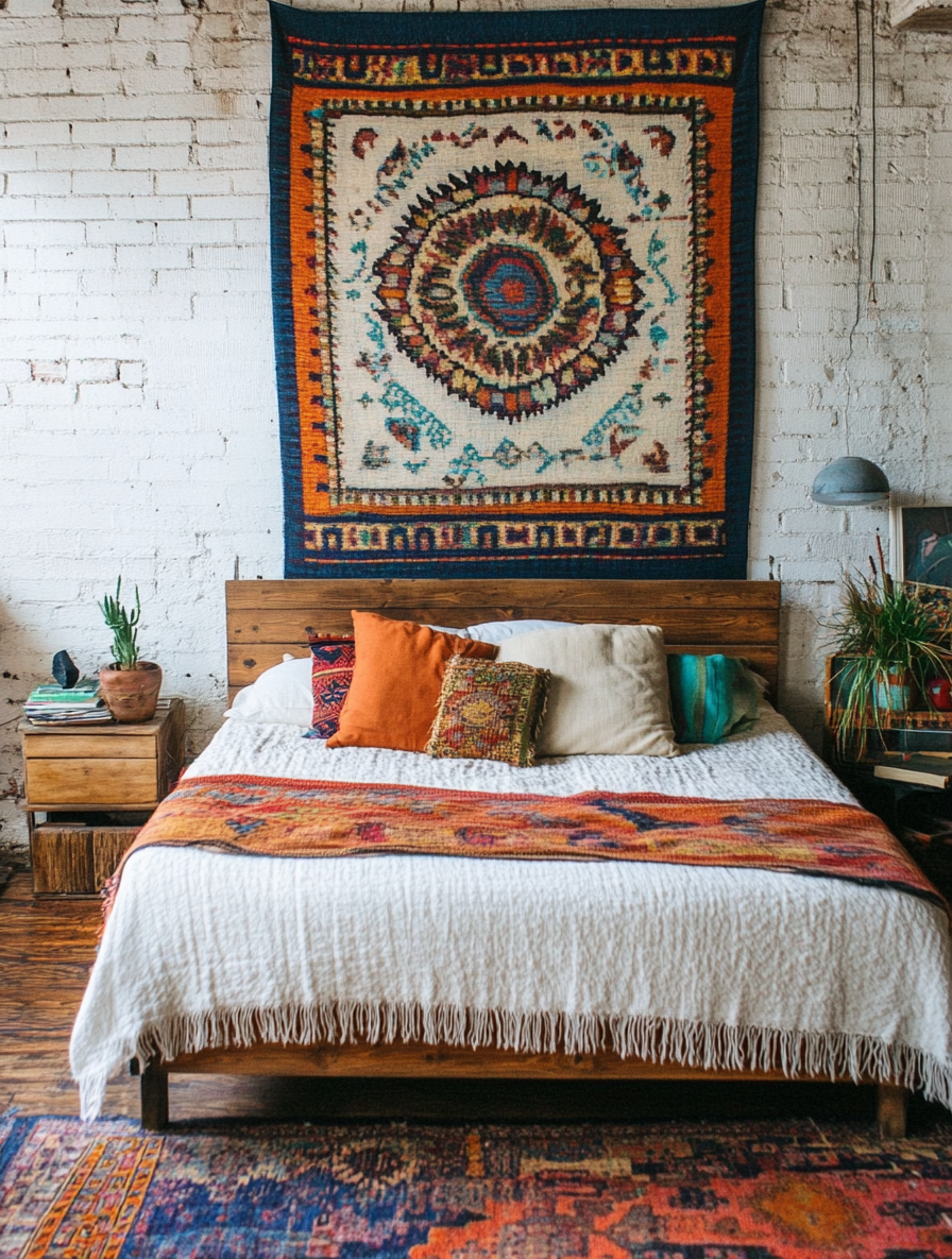 boho-no-headboard-ideas