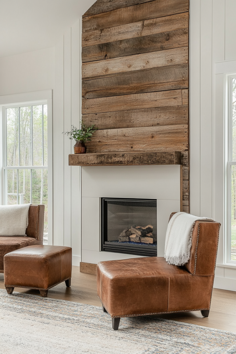 12+ DIY Shiplap Fireplace Ideas to Transform Your Living Space ...