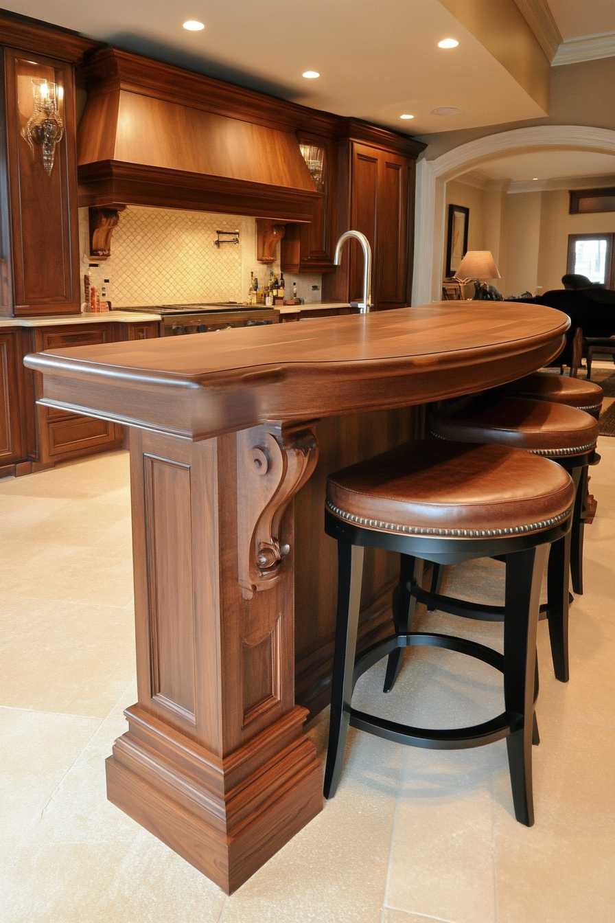 kitchen-islands-with-raised-bar-top-designs